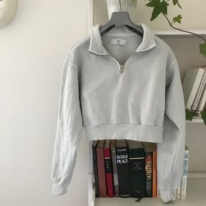 Aritzia TNA Perfect 1/4 Zip Sweatshirt